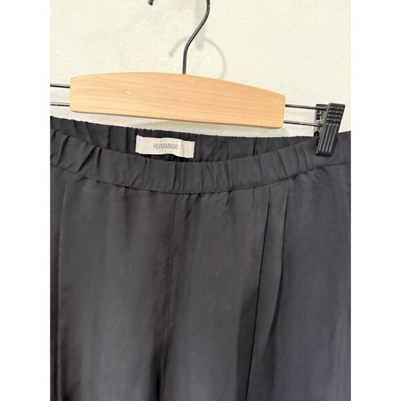 $283 Humanoid Women’s Large L Black Viscose Pull-on Casual Pants Wife Leg - Picture 3 of 5